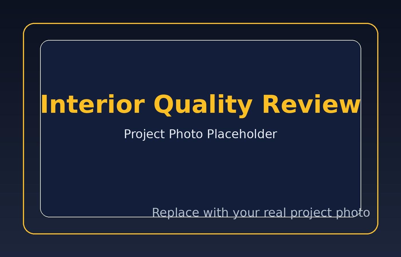 Premium residential interior assessment